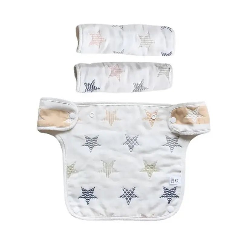 6 - Layer Gauze Fabric Baby Feeding Bib Pure Cotton Anti - deformation Eating Bibs For Boys Girls Unisex Baby Travel Essentials - TinyToes Baby Boutique