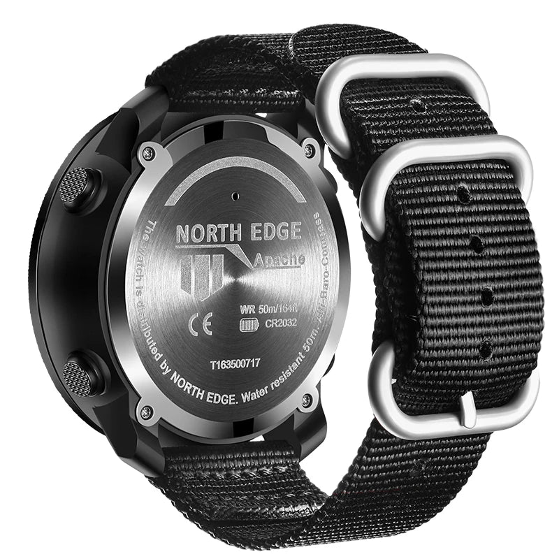 NORTH EDGE Men's sport Digital watch Hours Running Swimming Military Army watches Altimeter Barometer Compass waterproof 50m - TinyToes Baby Boutique 