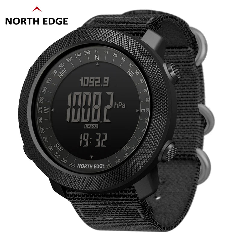 NORTH EDGE Men's sport Digital watch Hours Running Swimming Military Army watches Altimeter Barometer Compass waterproof 50m - TinyToes Baby Boutique 