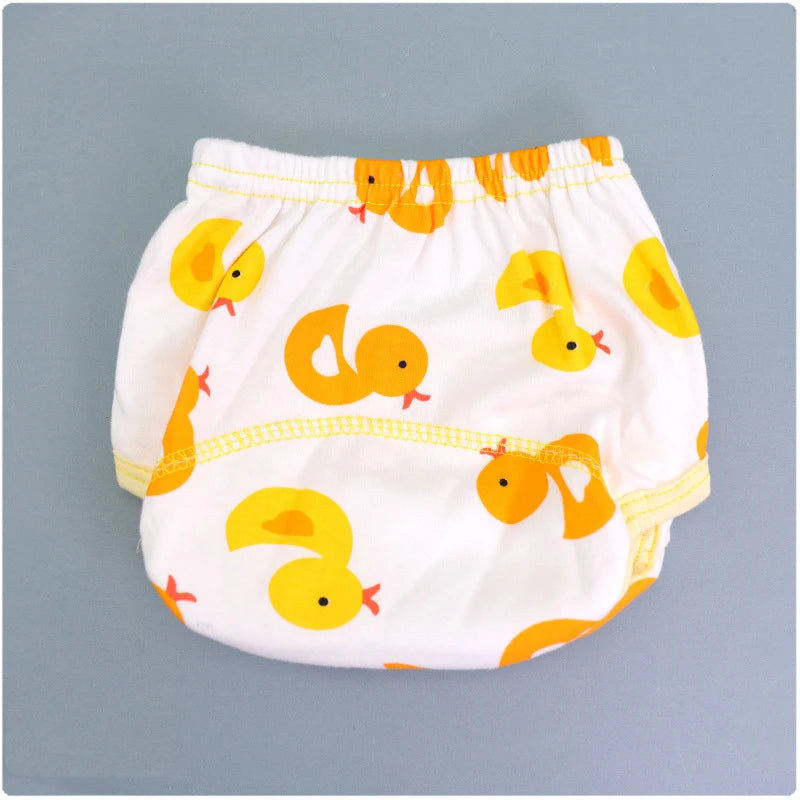 Mother Kids Baby Bare Cotton Cloth Diapers Unisex Reusable Infants Children Training Panties Washable Underwear Nappies Changing - TinyToes Baby Boutique 