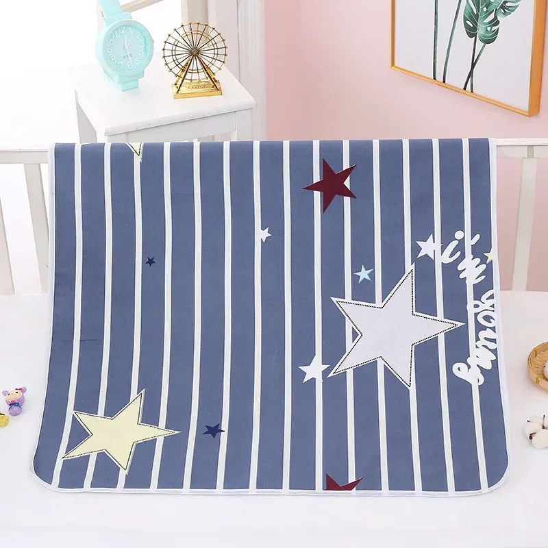 Reusable Baby Changing Mat Cover Diaper Mattress Bed Sheets for Newborn Baby Waterproof Portable Change Pad Table Floor Play Mat - TinyToes Baby Boutique 