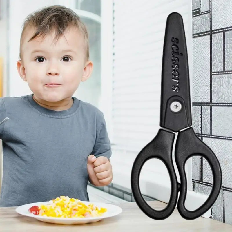 Ceramic Baby Food Scissors Household Toddler Feeding Aid Scissors With Blade Cover Baby Feeding Supplies Tableware For Health