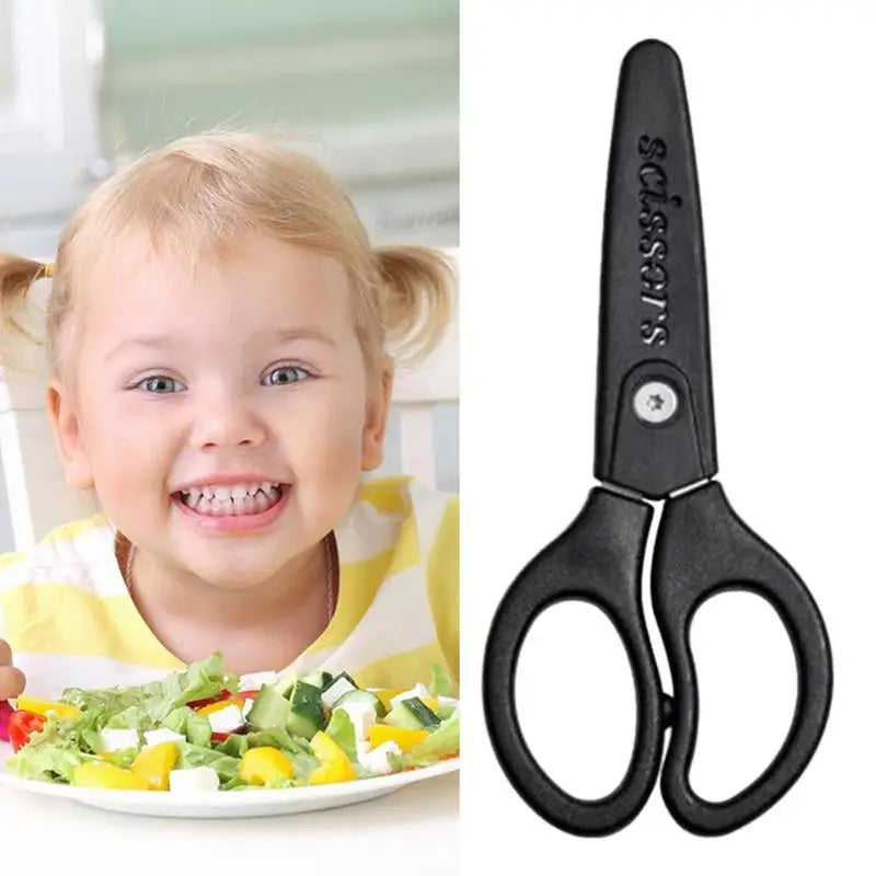 Ceramic Baby Food Scissors Household Toddler Feeding Aid Scissors With Blade Cover Baby Feeding Supplies Tableware For Health