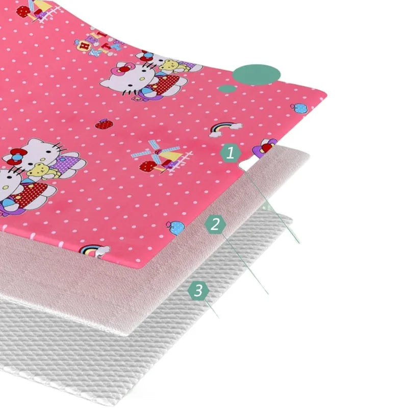 Waterproof  Mattress Cover Diaper Baby Changing Mat Washable Breathable Non-slip Pad For Infants Children Menstrual Bedwetting - TinyToes Baby Boutique 