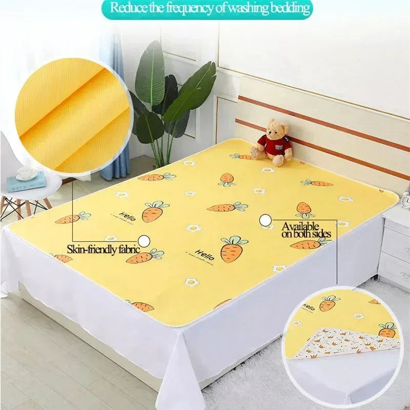 Reusable Baby Changing Mat Cover Diaper Mattress Bed Sheets for Newborn Baby Waterproof Portable Change Pad Table Floor Play Mat - TinyToes Baby Boutique 