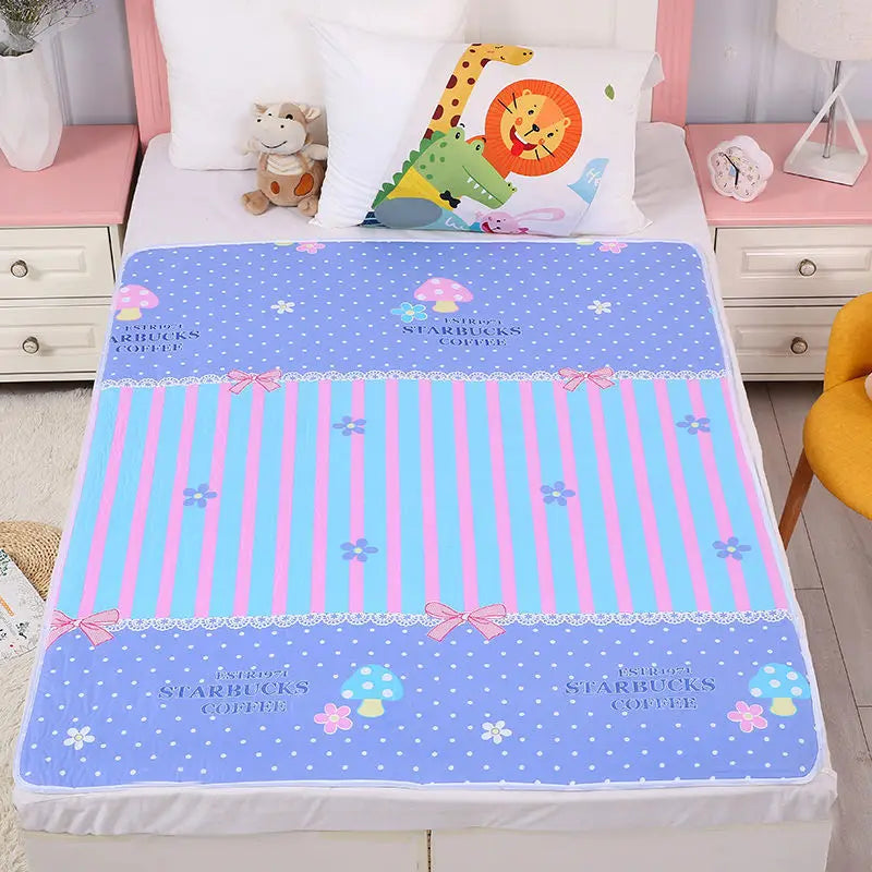 Waterproof  Mattress Cover Diaper Baby Changing Mat Washable Breathable Non-slip Pad For Infants Children Menstrual Bedwetting - TinyToes Baby Boutique 