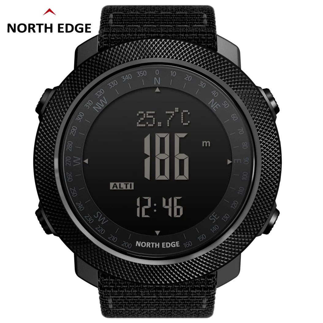 NORTH EDGE Men's sport Digital watch Hours Running Swimming Military Army watches Altimeter Barometer Compass waterproof 50m - TinyToes Baby Boutique 