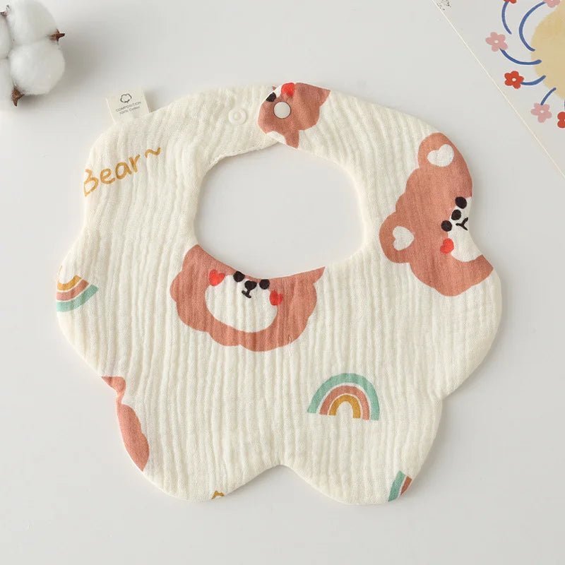 Baby Bibs 4 Layer Cotton Newborn Saliva Bib Newborn Babies Supplies Four Season - Bundle Joy Baby Boutique