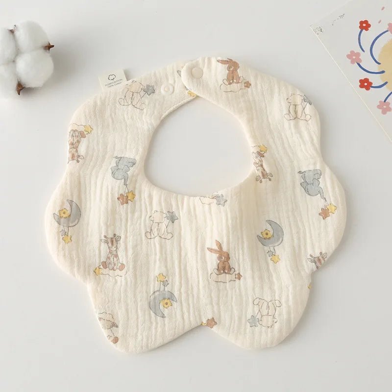 Baby Bibs 4 Layer Cotton Newborn Saliva Bib Newborn Babies Supplies Four Season - Bundle Joy Baby Boutique