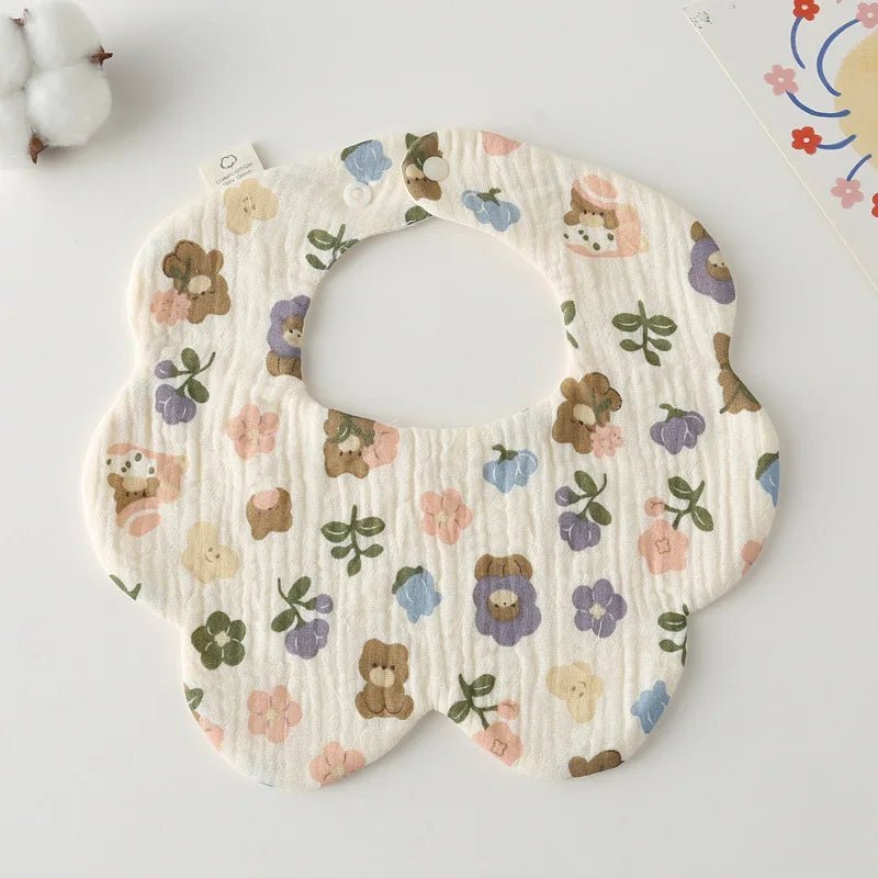 Baby Bibs 4 Layer Cotton Newborn Saliva Bib Newborn Babies Supplies Four Season - Bundle Joy Baby Boutique