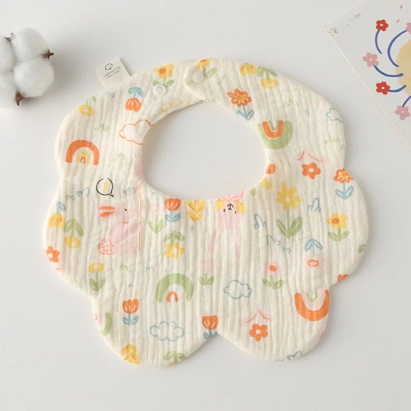 Baby Bibs 4 Layer Cotton Newborn Saliva Bib Newborn Babies Supplies Four Season - Bundle Joy Baby Boutique