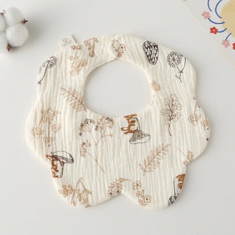 Baby Bibs 4 Layer Cotton Newborn Saliva Bib Newborn Babies Supplies Four Season - Bundle Joy Baby Boutique