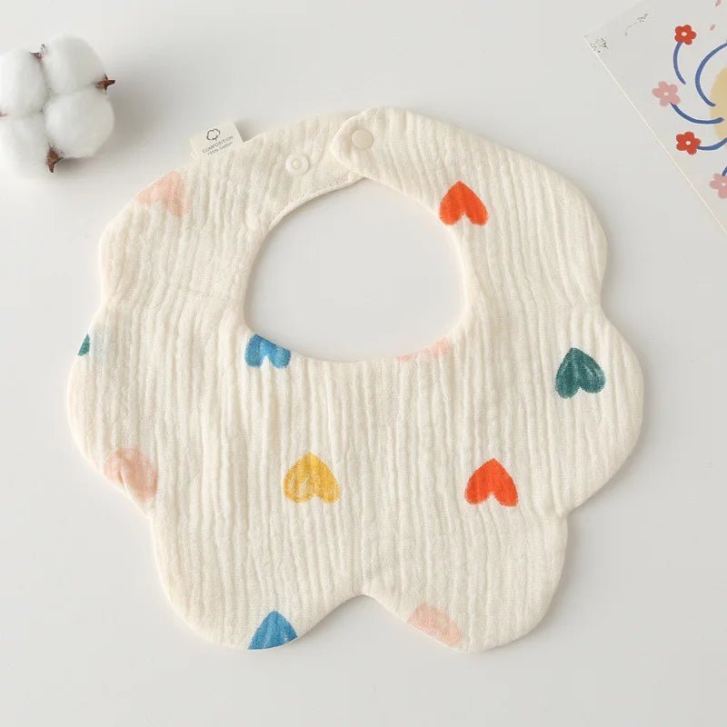 Baby Bibs 4 Layer Cotton Newborn Saliva Bib Newborn Babies Supplies Four Season - Bundle Joy Baby Boutique