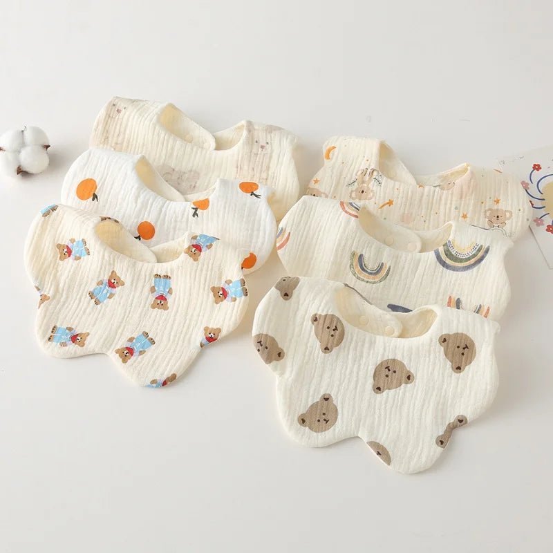 Baby Bibs 4 Layer Cotton Newborn Saliva Bib Newborn Babies Supplies Four Season - Bundle Joy Baby Boutique