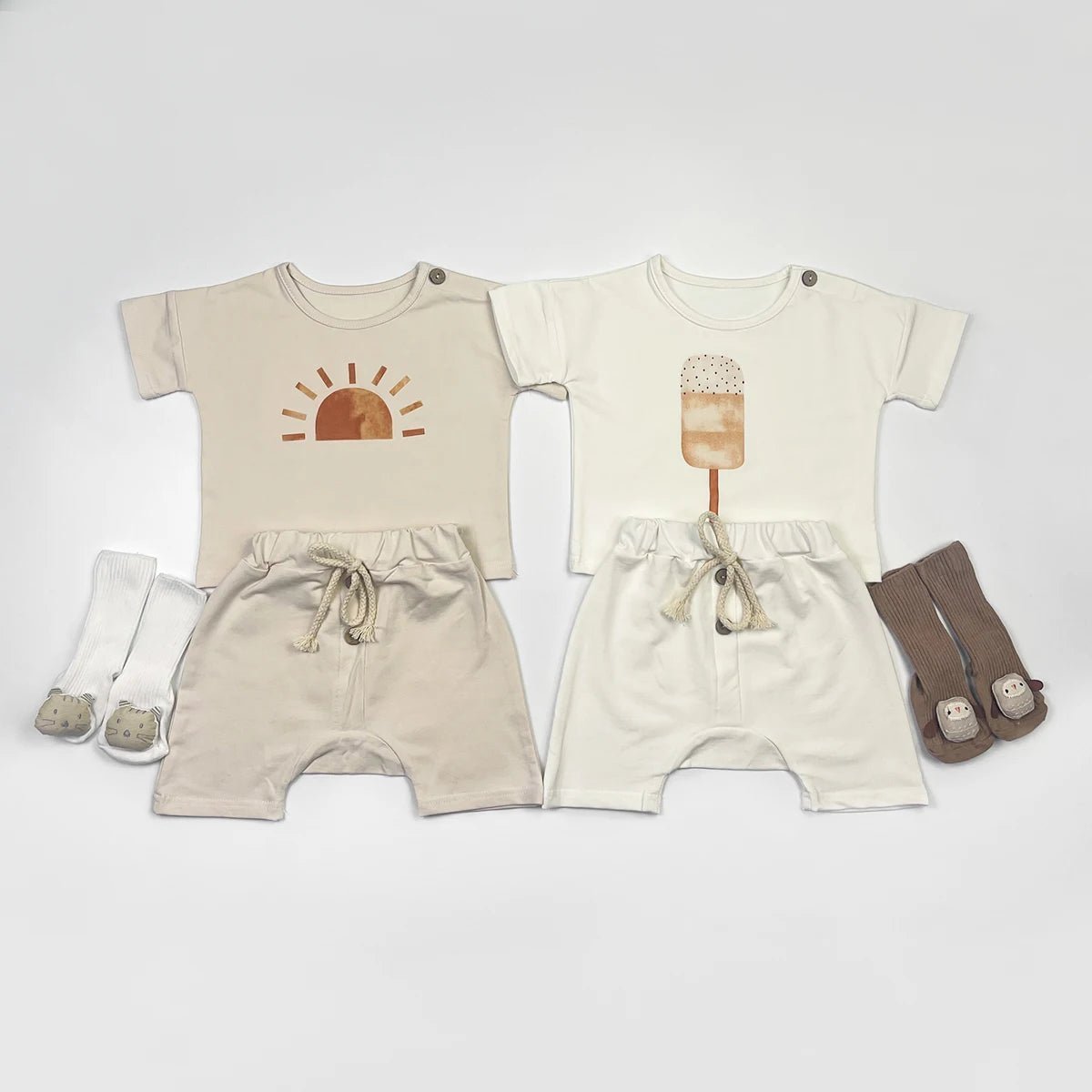 Baby Boy Clothing Set Summer Casual Children Clothing for Boy Short Sleeve Tops T-shirt + Shorts Fashion Toddler Kids Clothes - Bundle Joy Baby Boutique