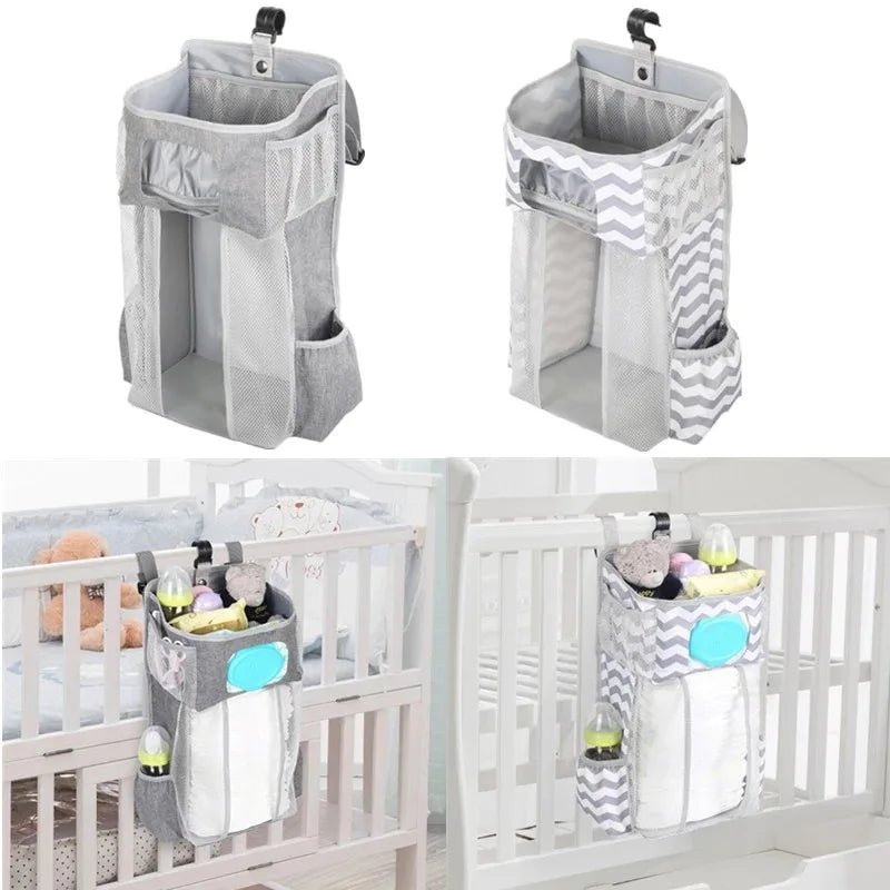 Baby Crib Hanging Storage Bag Diaper Nappy Organizer Cot Bed Infant Essentials Kids Bedding Set - Bundle Joy Baby Boutique