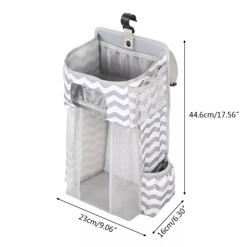 Baby Crib Hanging Storage Bag Diaper Nappy Organizer Cot Bed Infant Essentials Kids Bedding Set - Bundle Joy Baby Boutique