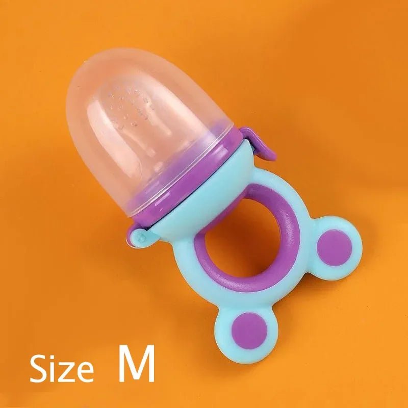 Baby Feeder Silicone Fresh Food Nibbler Kids Boy Girl Nipple Soother Bottles Bear Ear Fruit Feeding Safe Infant Baby Supplies - Bundle Joy Baby Boutique