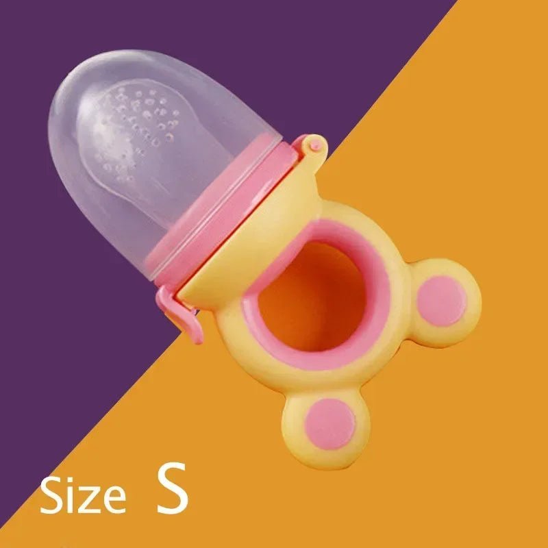 Baby Feeder Silicone Fresh Food Nibbler Kids Boy Girl Nipple Soother Bottles Bear Ear Fruit Feeding Safe Infant Baby Supplies - Bundle Joy Baby Boutique