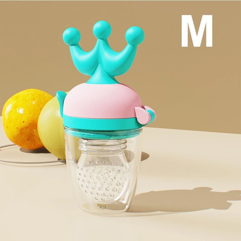 Baby Food Supplement Pacifier Cartoon Crown Silicone Teether Infant Pacifier Newborn Feeding Supplies 2023 - Bundle Joy Baby Boutique