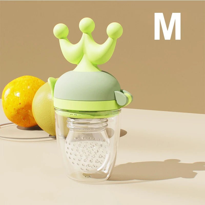 Baby Food Supplement Pacifier Cartoon Crown Silicone Teether Infant Pacifier Newborn Feeding Supplies 2023 - Bundle Joy Baby Boutique