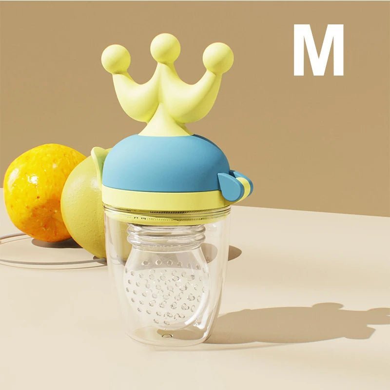 Baby Food Supplement Pacifier Cartoon Crown Silicone Teether Infant Pacifier Newborn Feeding Supplies 2023 - Bundle Joy Baby Boutique