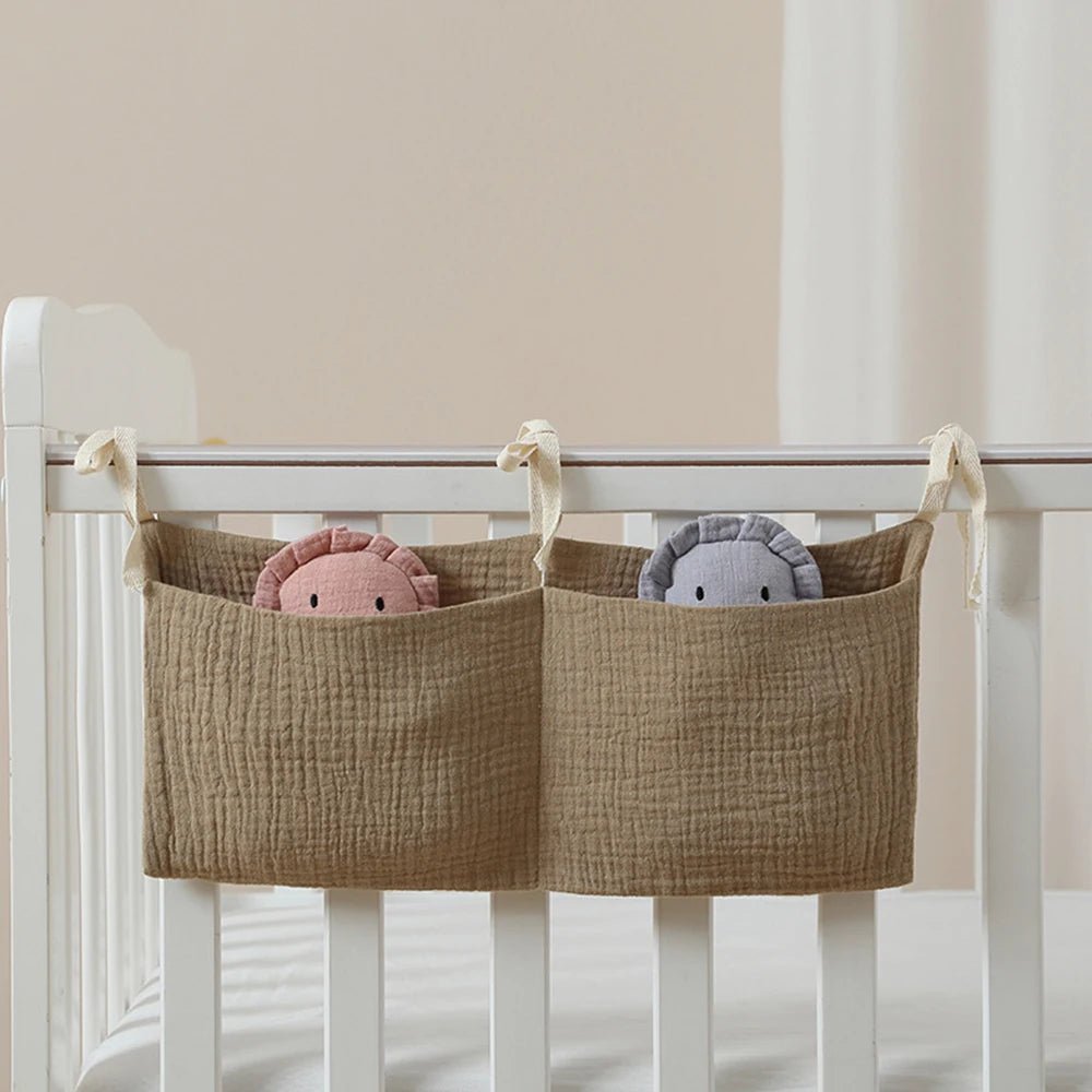 Baby Nursery Crib Organizer, Diaper Caddy Stacker, Portable Hanging Storage for Diapers Wipes Baby Essentials , Changing Table - Bundle Joy Baby Boutique