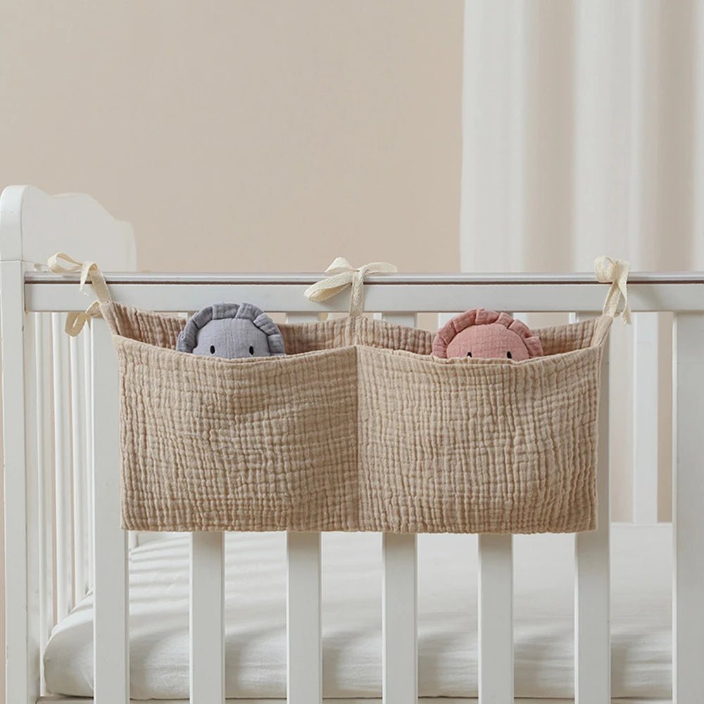 Baby Nursery Crib Organizer, Diaper Caddy Stacker, Portable Hanging Storage for Diapers Wipes Baby Essentials , Changing Table - Bundle Joy Baby Boutique