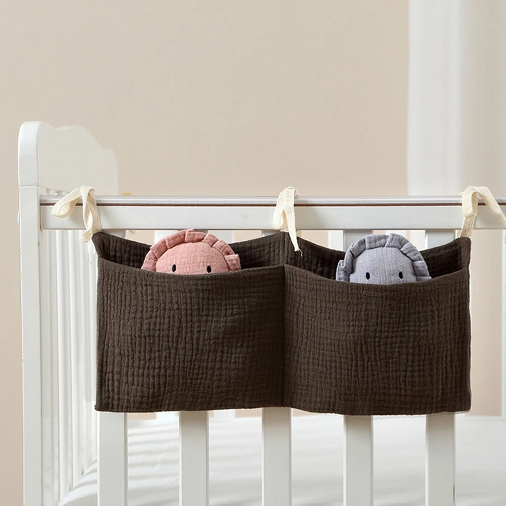 Baby Nursery Crib Organizer, Diaper Caddy Stacker, Portable Hanging Storage for Diapers Wipes Baby Essentials , Changing Table - Bundle Joy Baby Boutique