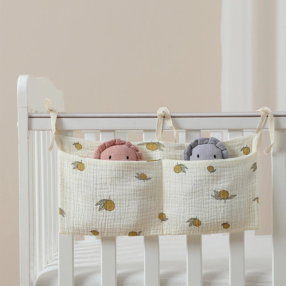 Baby Nursery Crib Organizer, Diaper Caddy Stacker, Portable Hanging Storage for Diapers Wipes Baby Essentials , Changing Table - Bundle Joy Baby Boutique