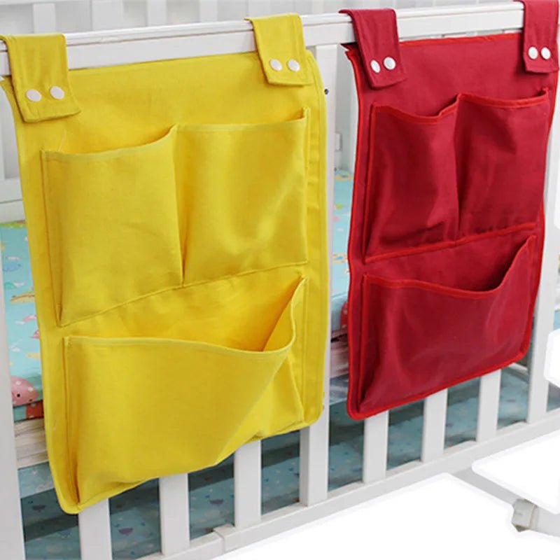 Baby Storage Organizer Crib Hanging Storage Bag Caddy Organizer for Baby Essentials Bedding Set Diaper Storage Bag - TinyToes Baby Boutique