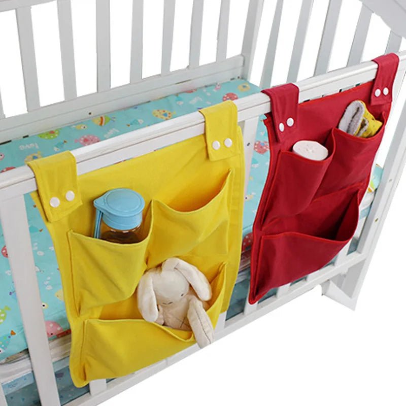 Baby Storage Organizer Crib Hanging Storage Bag Caddy Organizer for Baby Essentials Bedding Set Diaper Storage Bag - TinyToes Baby Boutique