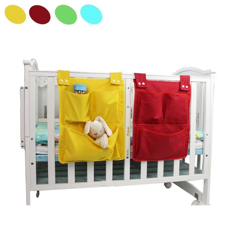 Baby Storage Organizer Crib Hanging Storage Bag Caddy Organizer for Baby Essentials Bedding Set Diaper Storage Bag - TinyToes Baby Boutique