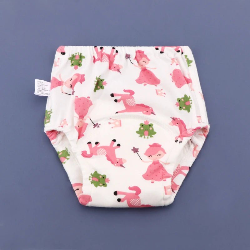 Baby Waterproof Reusable Training Pants 6 Layers Cotton Baby Diaper Cute Infant Shorts Nappies Panties Nappy Changing Underwear - TinyToes Baby Boutique