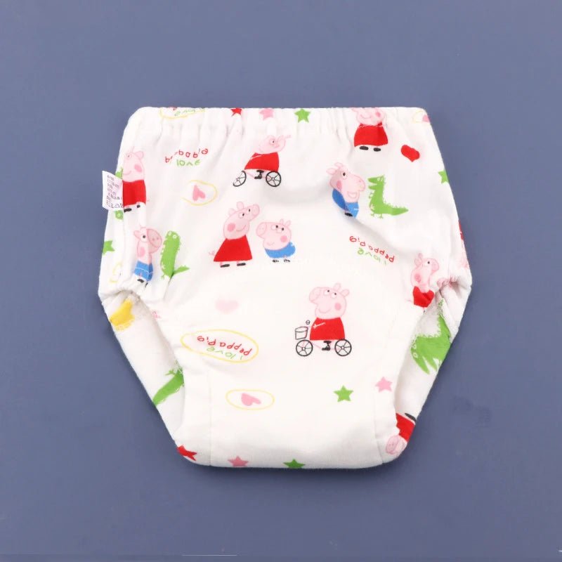 Baby Waterproof Reusable Training Pants 6 Layers Cotton Baby Diaper Cute Infant Shorts Nappies Panties Nappy Changing Underwear - TinyToes Baby Boutique