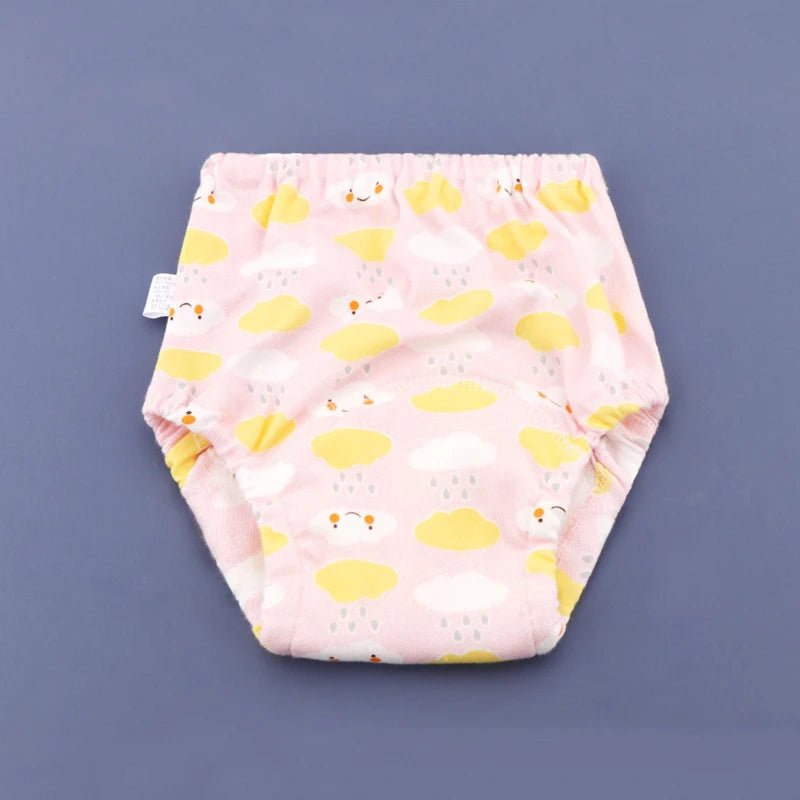 Baby Waterproof Reusable Training Pants 6 Layers Cotton Baby Diaper Cute Infant Shorts Nappies Panties Nappy Changing Underwear - TinyToes Baby Boutique