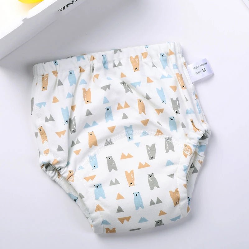 Baby Waterproof Reusable Training Pants 6 Layers Cotton Baby Diaper Cute Infant Shorts Nappies Panties Nappy Changing Underwear - TinyToes Baby Boutique