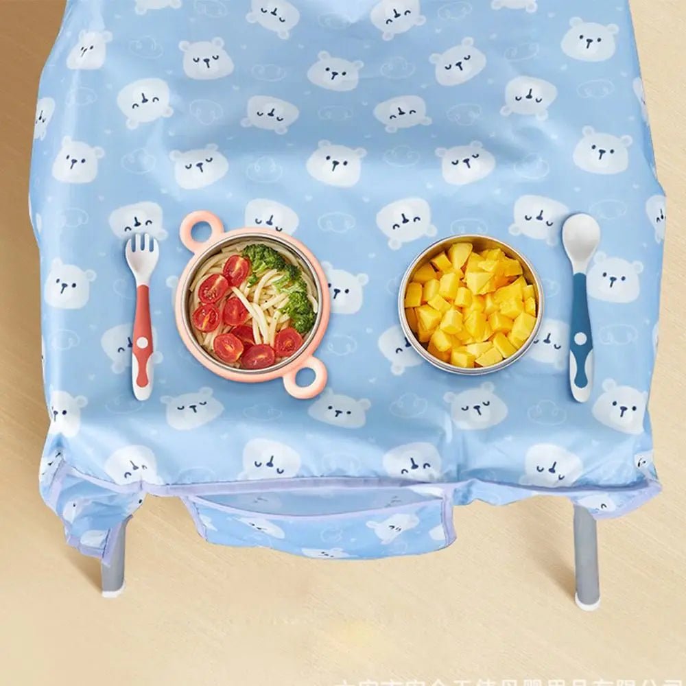 Burp Apron Baby Feeding Supplies Anti - dirty Bear with Table Cloth Cover Baby Coverall Baby Eating Artifact Baby Stuff Baby Bib - TinyToes Baby Boutique