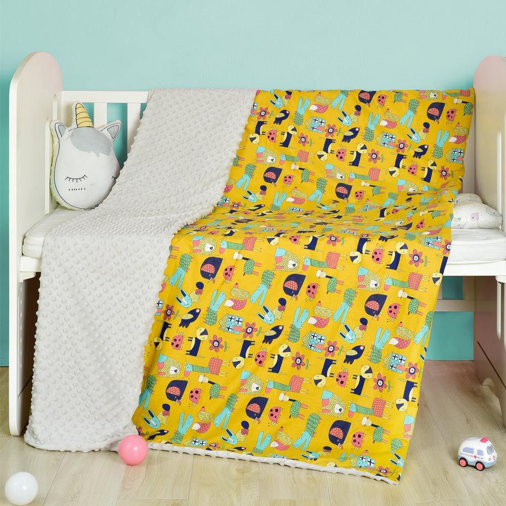 Cotton cartoon baby blanket, baby comfort peas blanket - TinyToes Baby Boutique