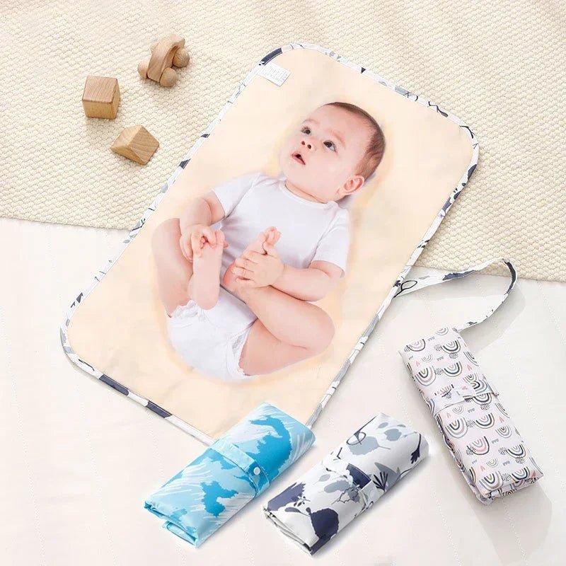 Foldable Baby Diaper Changing Pad Waterproof Newborn Diaper Pad Portable Toddler Changing Table Durable Oxford Baby Diaper Sheet - TinyToes Baby Boutique